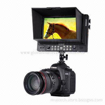 7" 1080P HDMI Input On Camera HD Field Monitor, HDMI In/Out for DSLR Camera Video Shooting